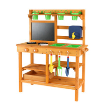 Udekøkken m/tilbehør træ 77 x 32 x 95 cm - Nordic Play